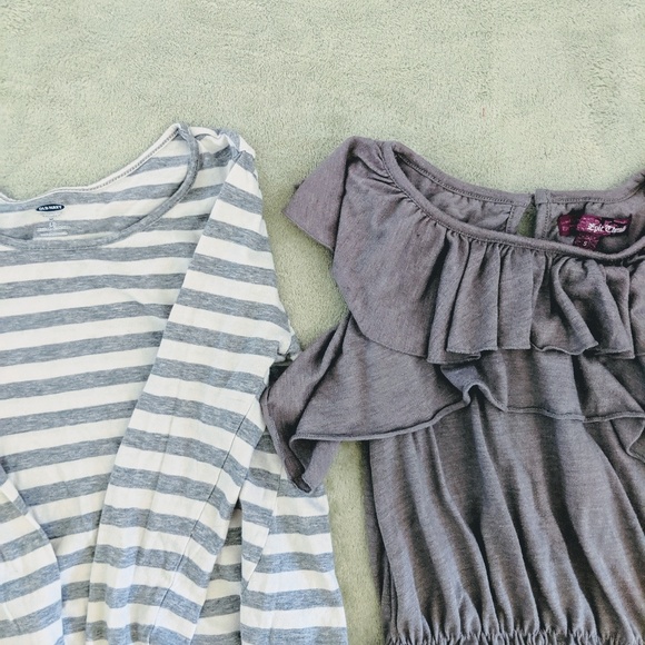 Old Navy striped long sleeve & Epic Threads gray - Picture 2 of 2